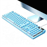 104 Keys Wired Keyboard Blue