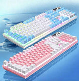 104 Keys Wired Keyboard White