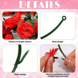 Artificial Rose Vine - Red 2.5m