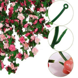 Artificial Rose Vine-Hot Pink & Pink Mixed 2.5m In Australia - Darrahopens