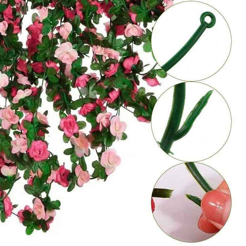 Artificial Rose Vine-Hot Pink & Pink Mixed 2.5m In Australia - Darrahopens