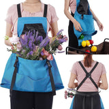 2pcs Thick Canvas Apron - Blue