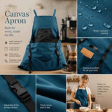 2pcs Thick Canvas Apron - Green In Australia - Darrahopens