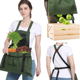 2pcs Thick Canvas Apron - Army Green In Australia - Darrahopens