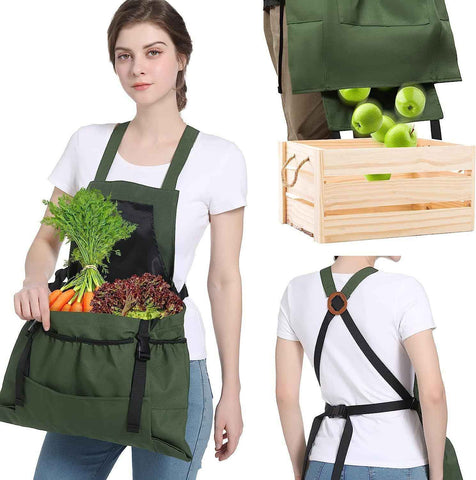 2pcs Thick Canvas Apron - Army Green In Australia - Darrahopens