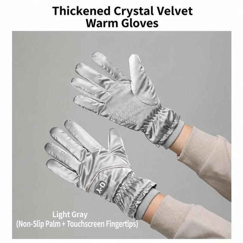 2 Pairs Thermal Gloves,Anti-slip - Grey In Australia - Darrahopens