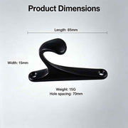 10 Pcs M1-1 Clothes Hook Black In Australia - Darrahopens