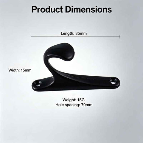 10 Pcs M1-1 Clothes Hook Black In Australia - Darrahopens