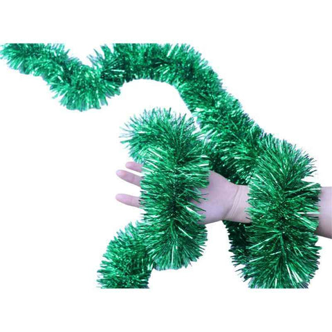 Thick Tinsel Garland 2M Party Decor Green 5pcs In Australia - Darrahopens