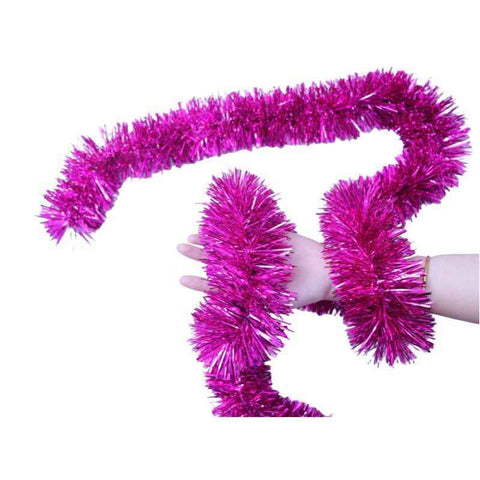 Thick Tinsel Garland 2M Party Decor Hot Pink 5pcs In Australia - Darrahopens