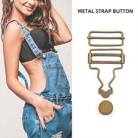 6 Sets Metal Strap Adjuster Overalls Buckles Bronze In Australia - Darrahopens