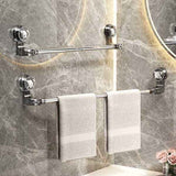 30–60 cm extendable towel rail, no drilling required, with strong suction cups, suitable for wall-mounted storage in bathrooms and kitchens