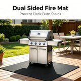 Dual Sided Fire Mat Prevent Deck Burn Stains(48*40IN)