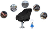 Waterproof Black Large Boat Captain Seat Cover