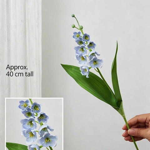 Artificial Blue Lily of The Valley, Calming Decor, 5 Pack In Australia - Darrahopens