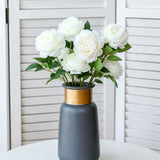 Artificial White French Peony, Soft Decor, 2 Pack In Australia - Darrahopens