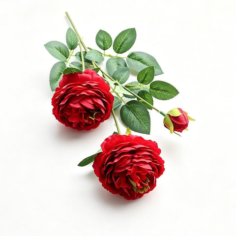 Artificial Red French Peony, Warm Decor, 5 Pack In Australia - Darrahopens