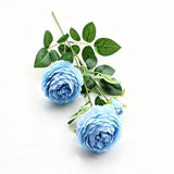 Artificial Blue French Peony, Fresh Decor, 3 Pack In Australia - Darrahopens