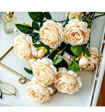 Artificial Champagne French Peony, Gentle Decor, 2 Pack In Australia - Darrahopens