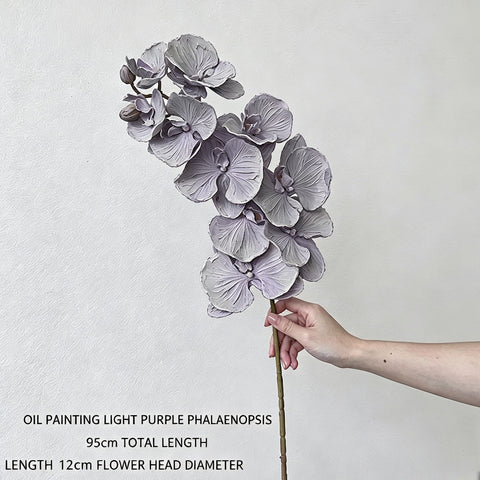 Artificial Oil Painting Phalaenopsis, Light Purple, 1 Pack In Australia - Darrahopens