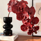 Artificial Oil Painting Phalaenopsis, Dark Red, 3 Pack In Australia - Darrahopens