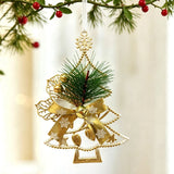 1pk White Gold Vintage Xmas Tree Hanging Ornament In Australia - Darrahopens