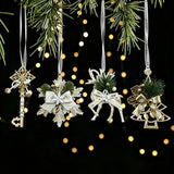 3pk White Gold Vintage Key Xmas Tree Ornament In Australia - Darrahopens