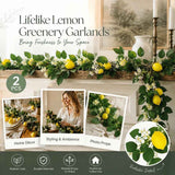 Artificial Lemon Green Leaf Vine Indoor Styling Greenery Set of 2 In Australia - Darrahopens