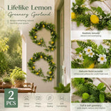 Shiny Lemon Water Grass Vine Foam Fruit Garden Decor 2 Pack In Australia - Darrahopens
