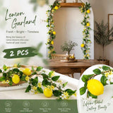 Fragrant Blossom Lemon Water Grass Vine Hanging Garland Set of 2 In Australia - Darrahopens
