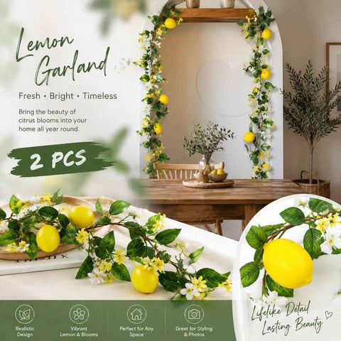 Fragrant Blossom Lemon Water Grass Vine Hanging Garland Set of 2 In Australia - Darrahopens