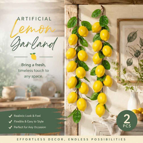 Style A Lemon Vine Wall Hanging Artificial Greenery Set of 2 In Australia - Darrahopens