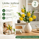 Style B 5 Fork Lemon Bouquet Tabletop Floral Decor Set of 2 In Australia - Darrahopens
