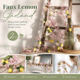 Style B Artificial Lemon Multipurpose Hanging Garland Set of 2 In Australia - Darrahopens