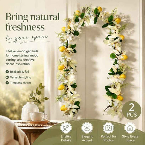 Spring Butterfly Style A Lemon Vine Wall Hanging Decor Set of 2 In Australia - Darrahopens