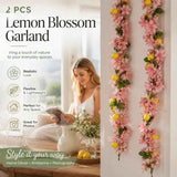 Spring Butterfly Style B Lemon Garland Patio Door Styling 2 Pack In Australia - Darrahopens