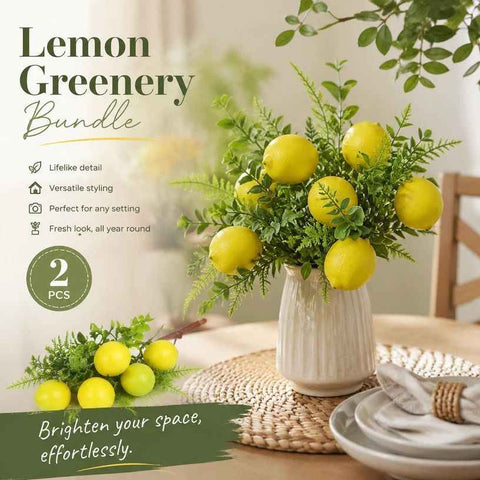 7 Head Herb Lemon Stem Style B Kitchen Window Decor 2 Pack In Australia - Darrahopens