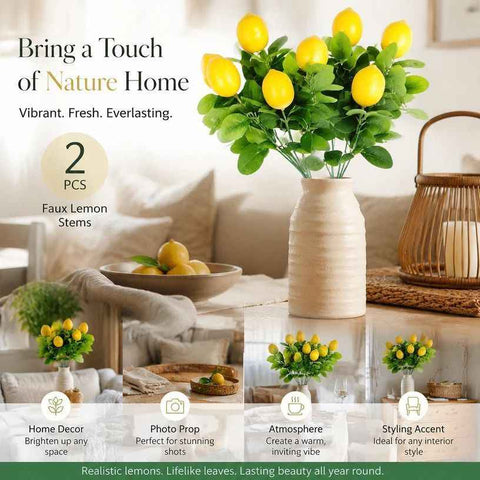 Large Herb Lemon Leaf Single Stem A Table Bouquet Greenery 2 Pack In Australia - Darrahopens