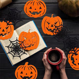 1pk Felt Pumpkin Halloween Coasters Heat Resistant Drink Mats In Australia - Darrahopens