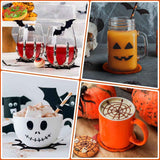 1pk Felt Spider Web Halloween Coasters Table Decor Mats In Australia - Darrahopens