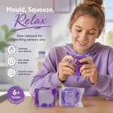 Muted Purple Ice Cube Squishy 5cm, Slow Unwind After Outdoor Trip In Australia - Darrahopens