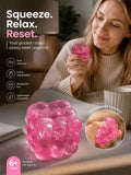 Soft Pink Cube Ice Squishy 5cm, Cozy Indoor Stress Relief In Australia - Darrahopens