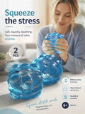 Blocky Blue Cube Ice Squishy 5cm 2 Pack, Dual Focus Relax Toy Pack In Australia - Darrahopens