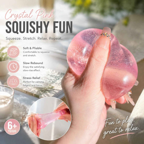 Soft Pastel Squishy Ball, Gentle Desk Calming Fidget Toy 6cm Baby Pink 3 Pack In Australia - Darrahopens