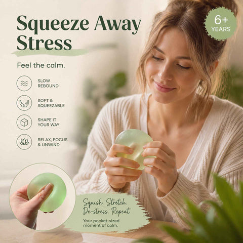 Fresh Dreamy Green Squishy, Garden Style Calming Squeeze Toy 6cm 3 Pack In Australia - Darrahopens