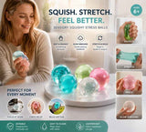 Pure Dreamy White Squishy, Mellow Unwind Desk Toy 6cm 3 Pack In Australia - Darrahopens