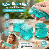 Mini Ice Cube Seashell Squishy, Pocket Size Slow Rebound Relax Toy 4.5cm 3 Pack In Australia - Darrahopens