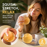 Creamy Coconut Yellow Maltose Squishy, Soothing Backyard Leisure Toy 6cm 2 Pack In Australia - Darrahopens