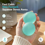 Dreamy Blue Squishy Ball, Lightweight Chill Sensory Toy 6cm 2 Pack In Australia - Darrahopens