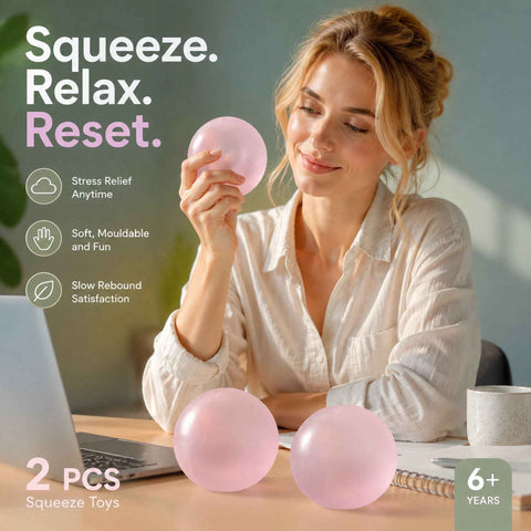 Sweet Dreamy Pink Squishy, Cozy Indoor Stress Release Toy 6cm 2 Pack In Australia - Darrahopens